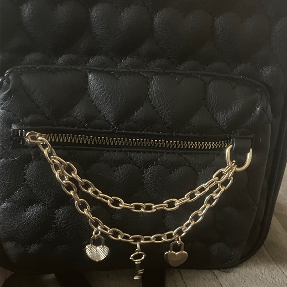 Under One Sky Black Backpack with Gold Chains - Picture 1 of 5